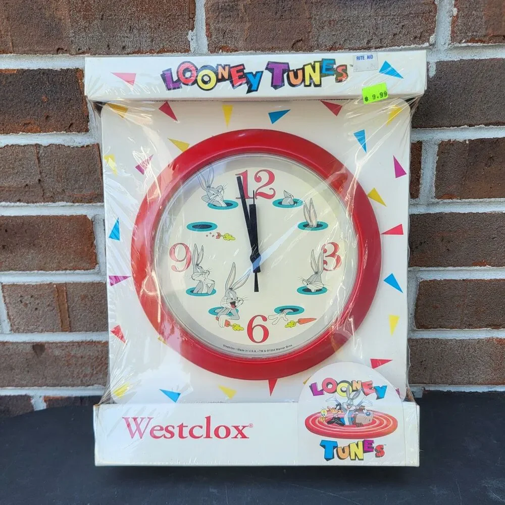 Vintage 1994 Westclox Looney Tunes Bugs Bunny 10